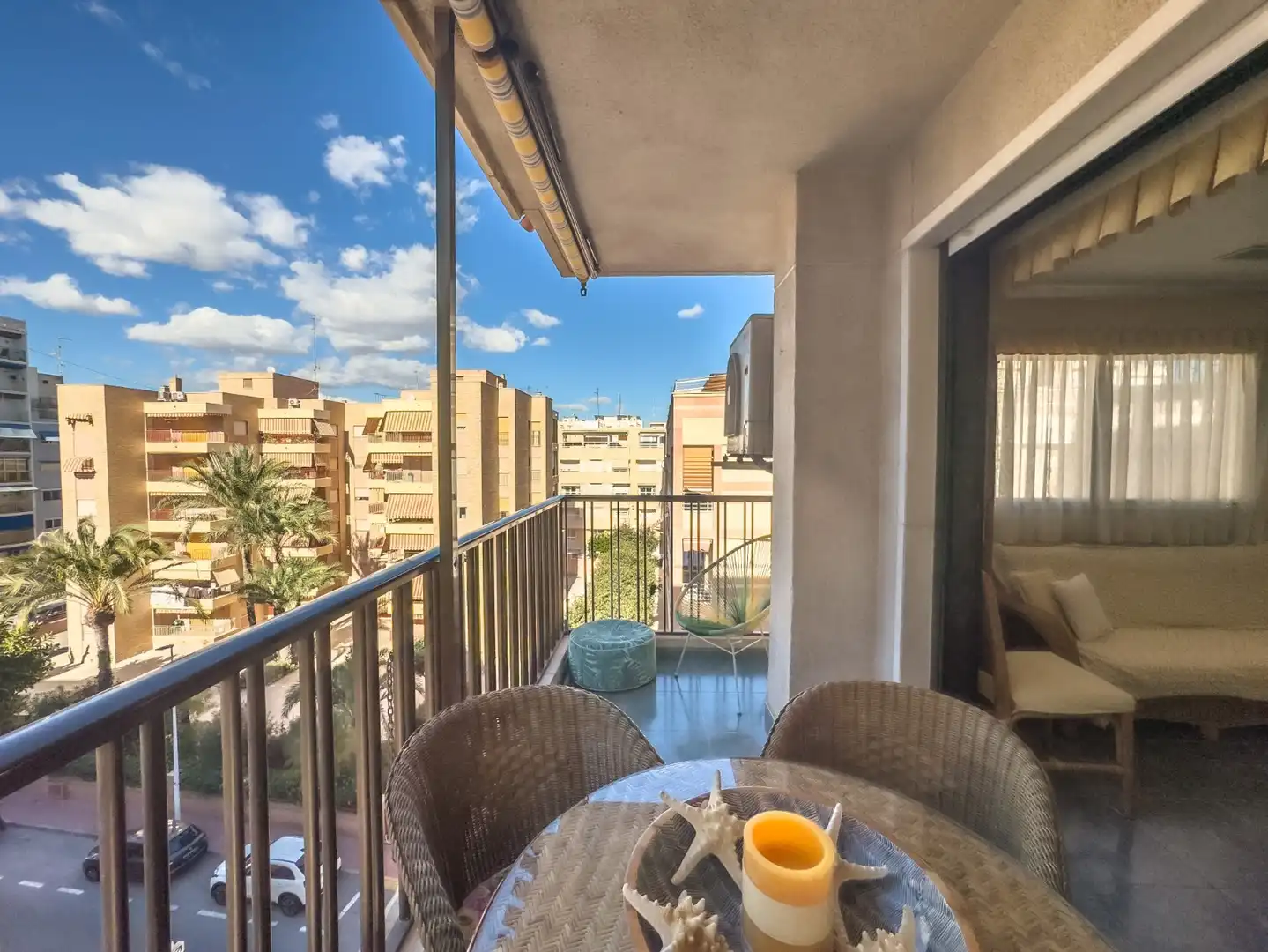 Terrassa de Apartament de lloguer en Santa Pola amb Terrassa, Moblat i Forn
