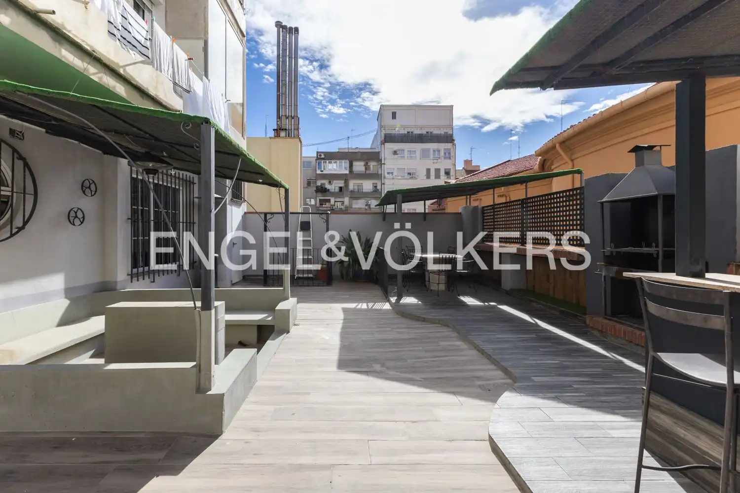 Terrace of Flat for rent in Valencia  with Air Conditioner, Heating and Terrace