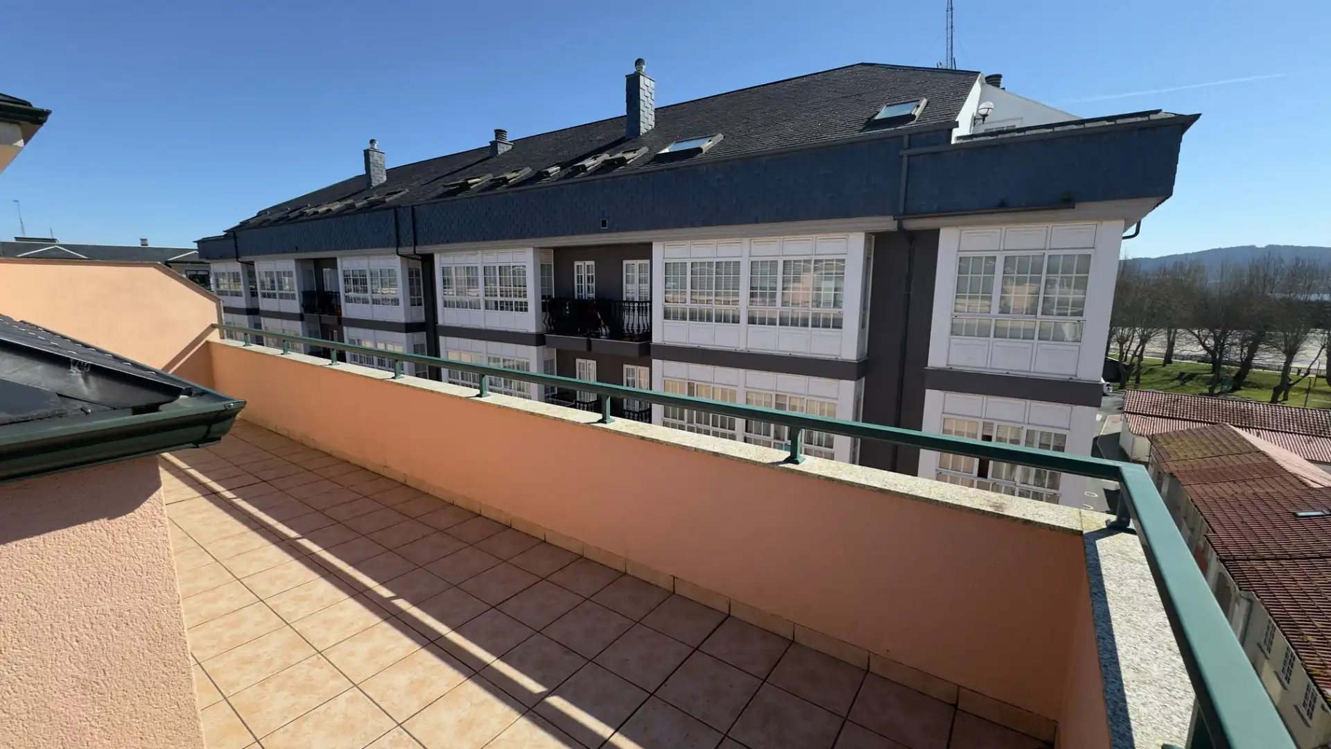 Exterior view of Attic for sale in Ares  with Parquet flooring, Terrace and Furnished
