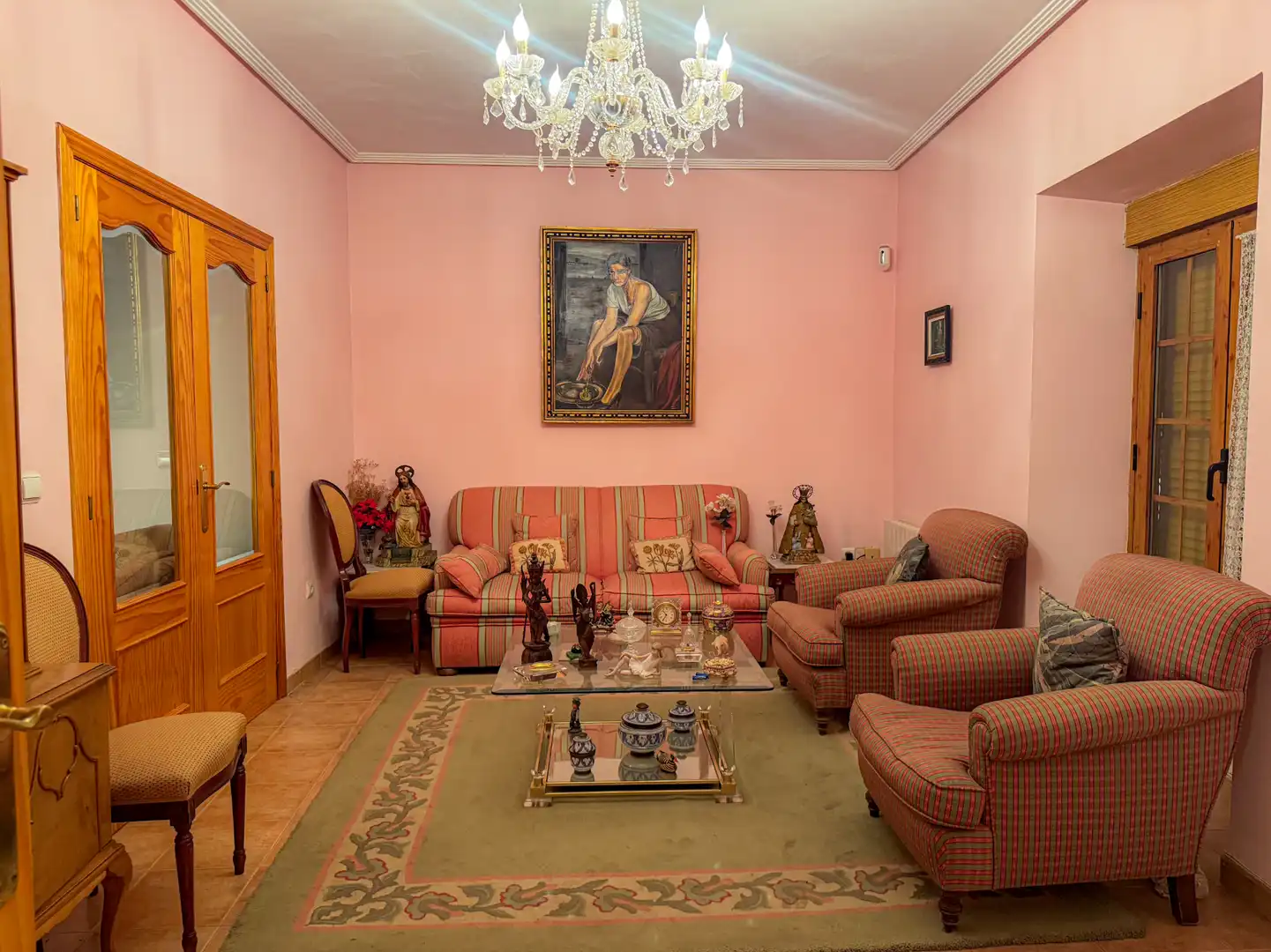 Sala de estar de Casa o chalet en venta en Moral de Calatrava con Aire acondicionado, Terraza y Trastero