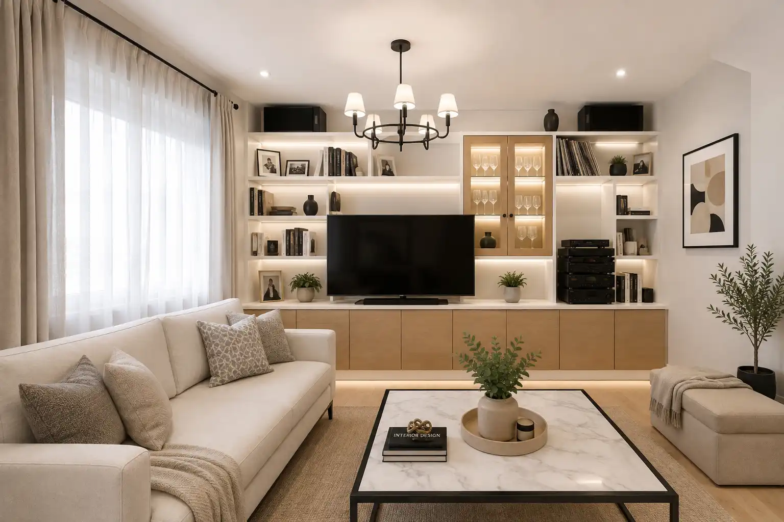 Living room of Flat for sale in Brunete  with Air Conditioner, Heating and Private garden