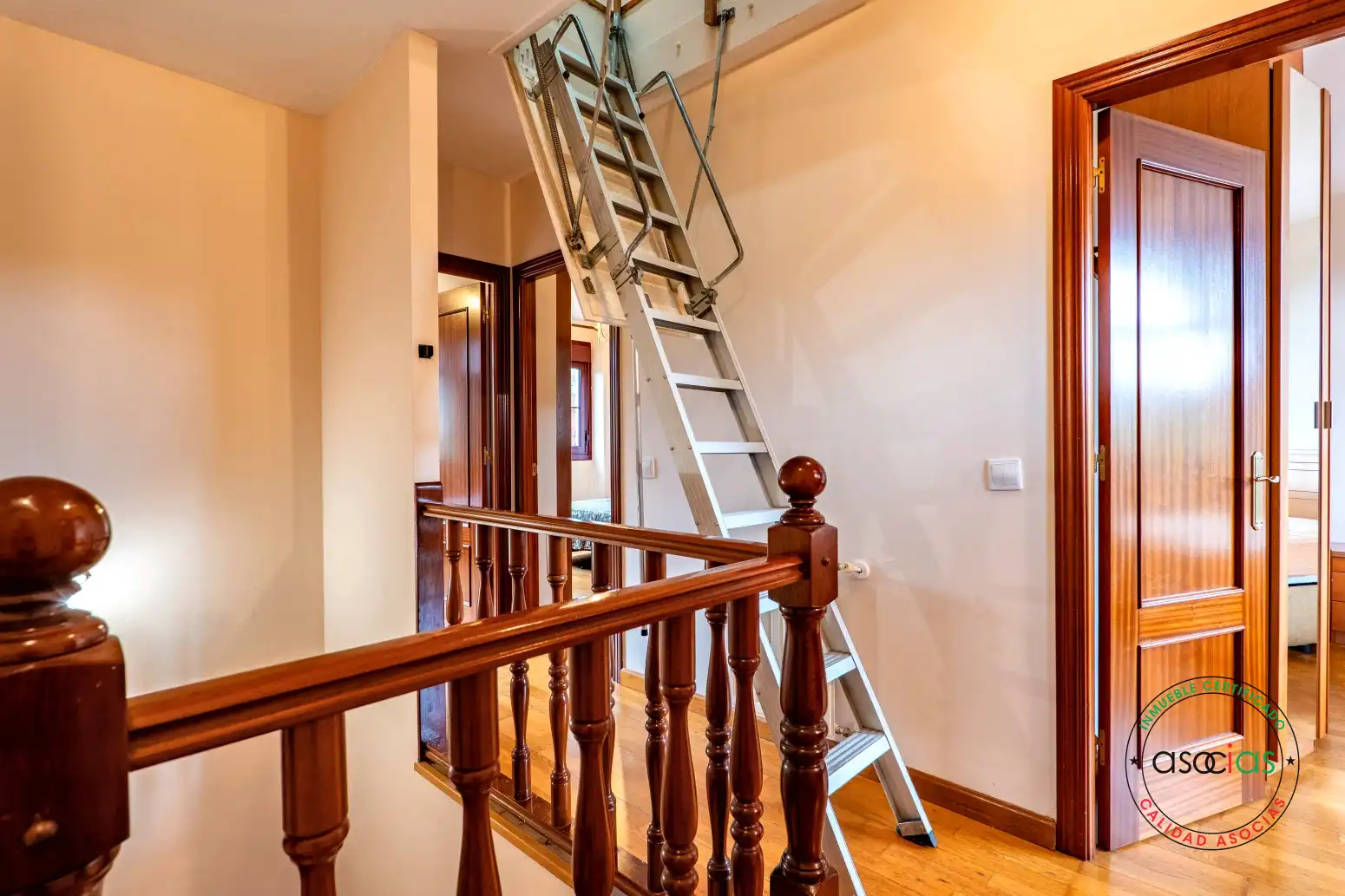 Balcony of Detached homes for sale in Gijón   with Heating, Private garden and Parquet flooring