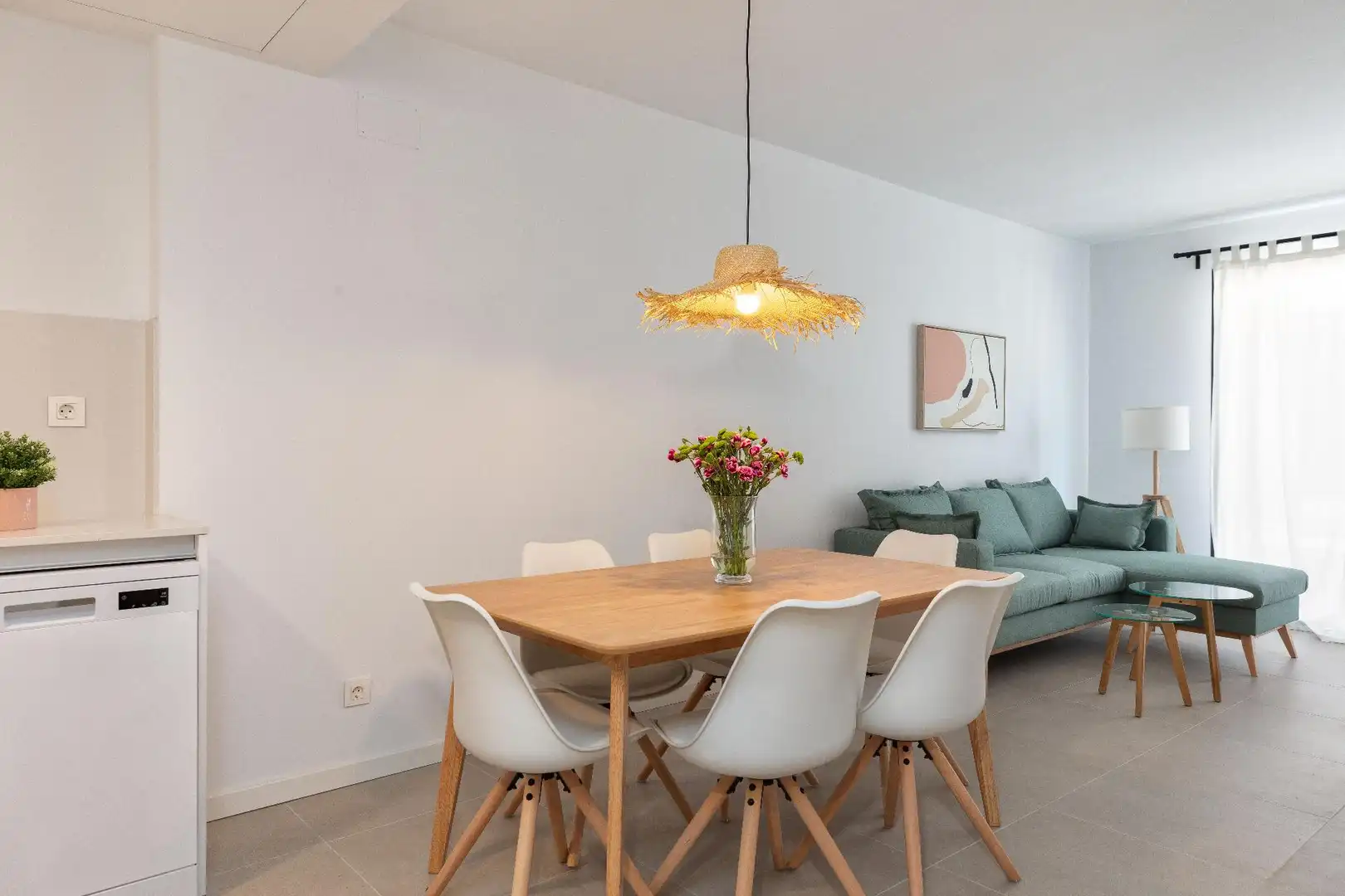 Esszimmer von Dachboden zur Miete in Calonge i Sant Antoni mit Klimaanlage, Heizung und Terrasse