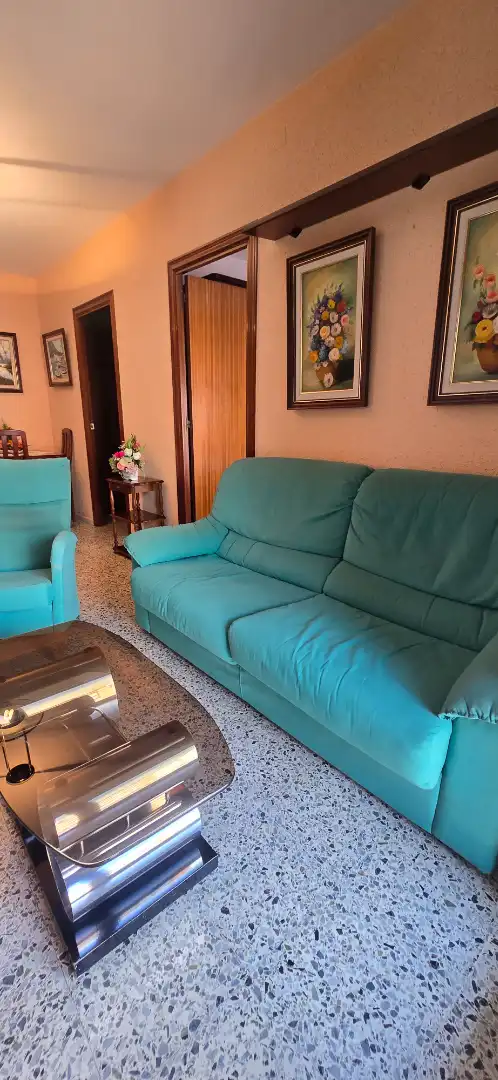 Sala de estar de Piso en venta en Santa Coloma de Gramenet con Aire acondicionado, Calefacción y Horno