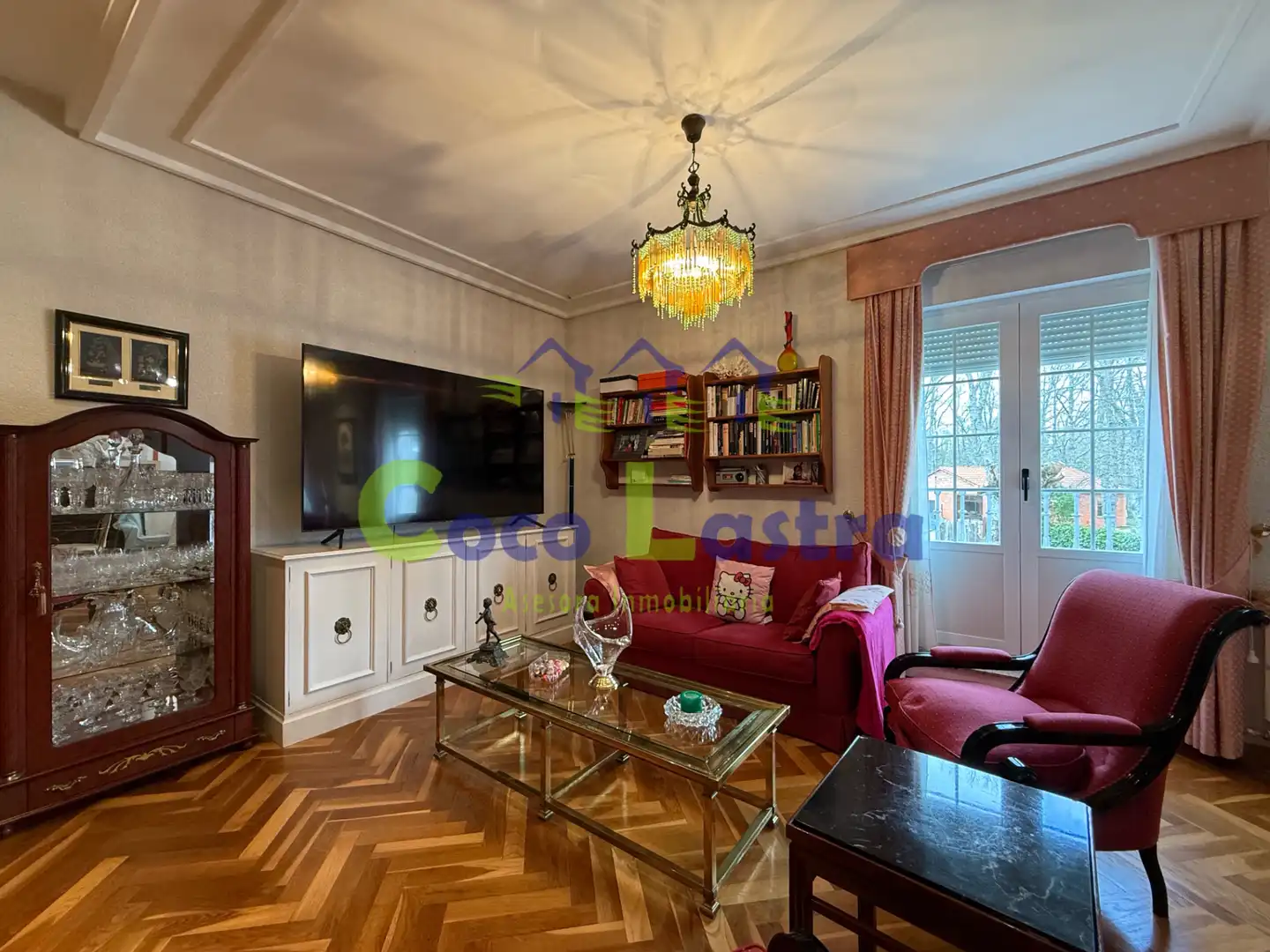Sala de estar de Casa adosada en venta en Nava de Francia con Calefacción, Jardín privado y Terraza