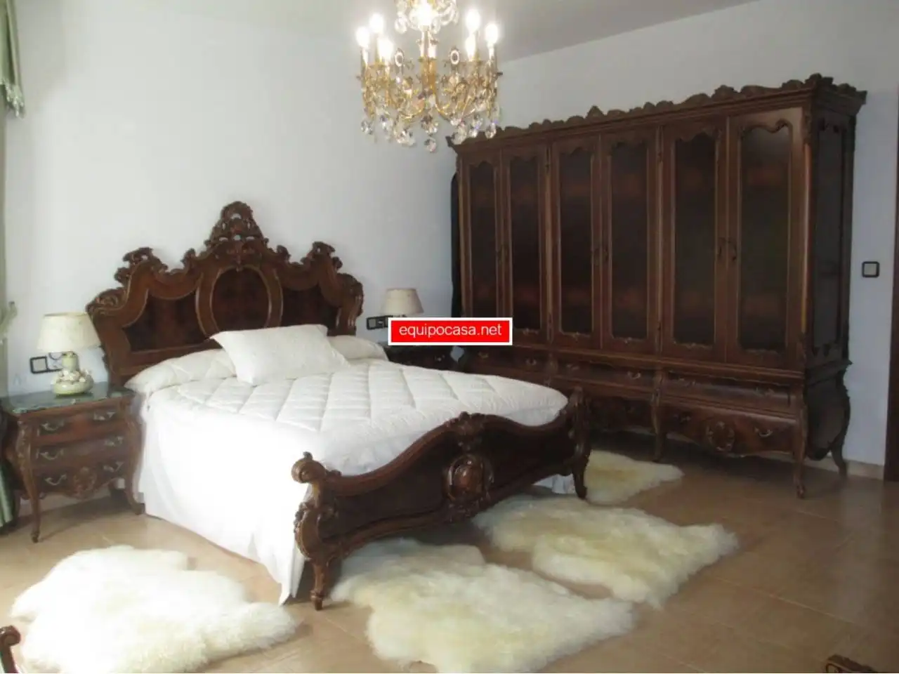 Dormitori de Casa o xalet en venda en Lugo amb Calefacció, Jardí privat i Parquet