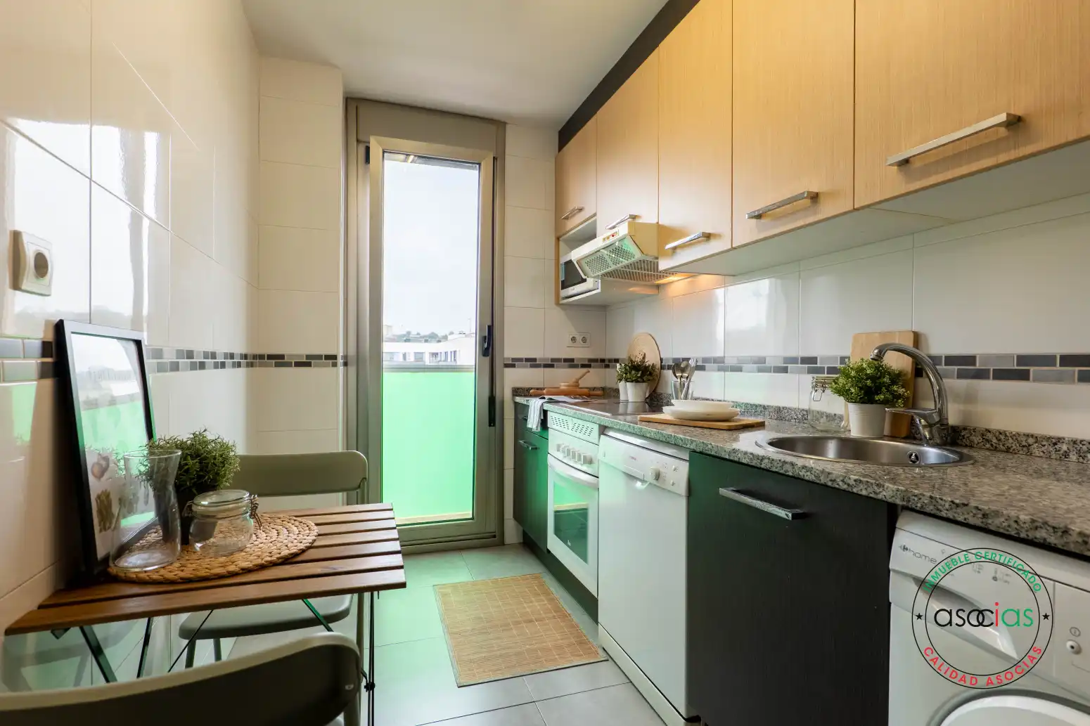 Kitchen of Flat for sale in Gijón   with Heating, Parquet flooring and Storage room