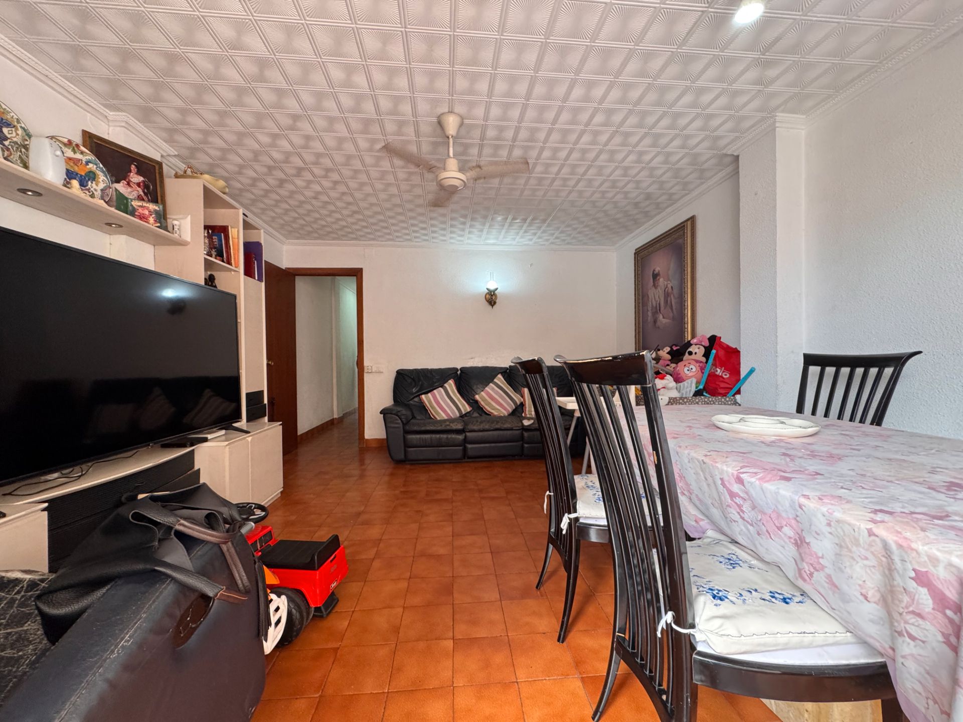 Sala d'estar de Pis en venda en Burriana / Borriana amb Moblat i Balcó