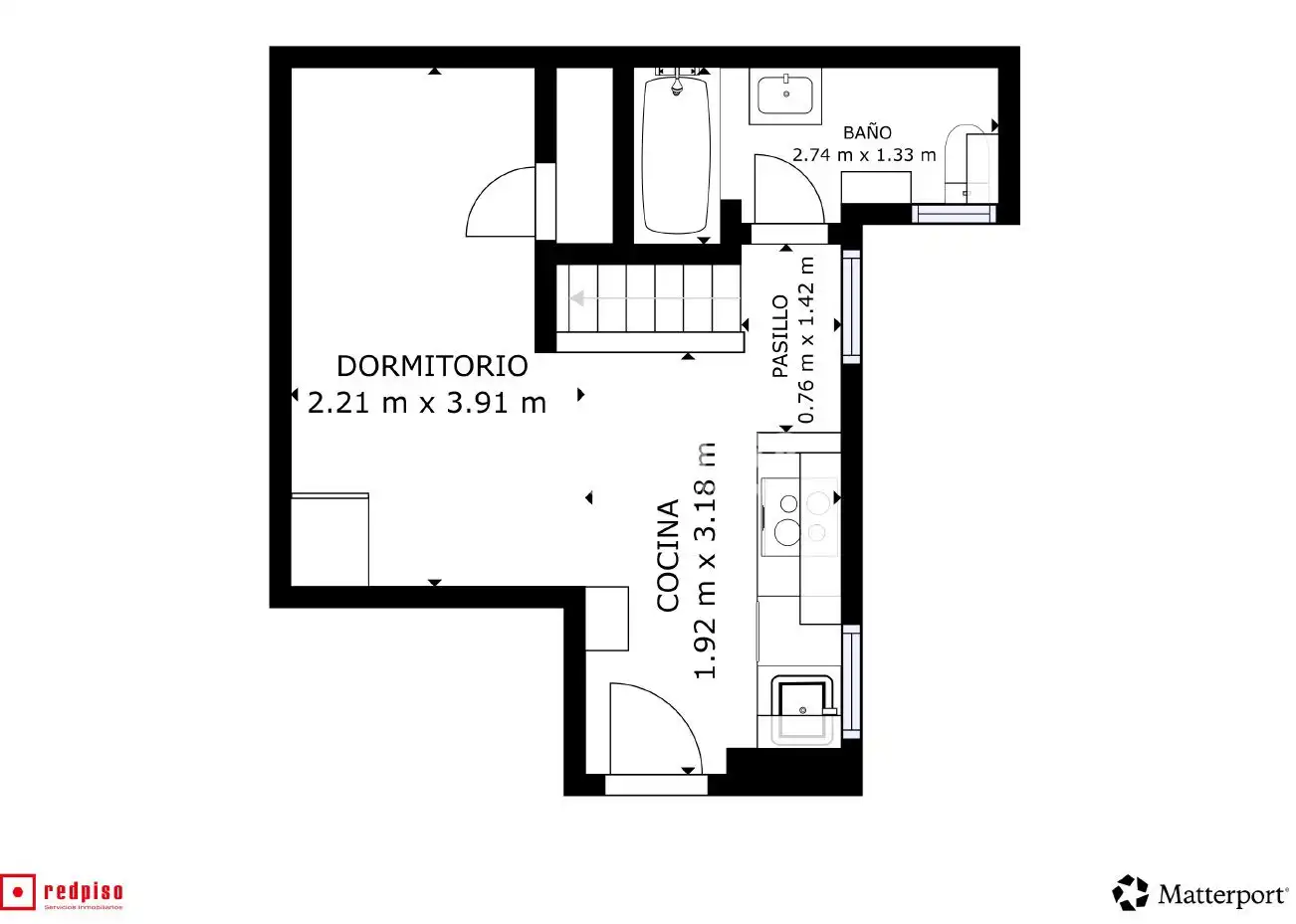 Estudio en venta en Madrid con Aire acondicionado, Calefacción y Terraza