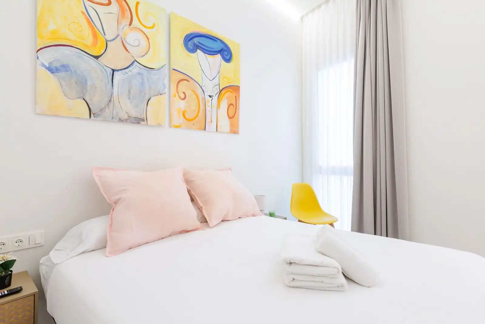 Schlafzimmer von Wohnung zum Verkauf in Málaga mit Klimaanlage, Heizung und Möbliert