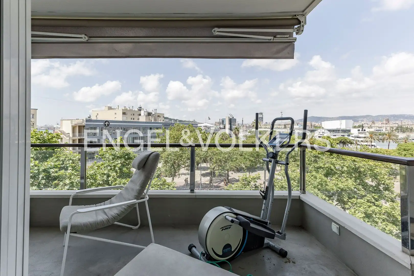 Terrasse von Wohnung zur Miete in Barcelona mit Klimaanlage, Heizung und Parkett