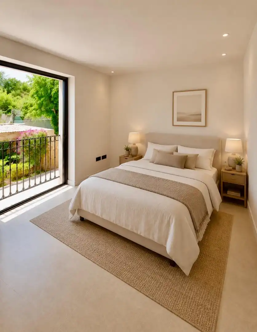 Schlafzimmer von Maisonette zum Verkauf in Calvià mit Klimaanlage, Heizung und Privatgarten