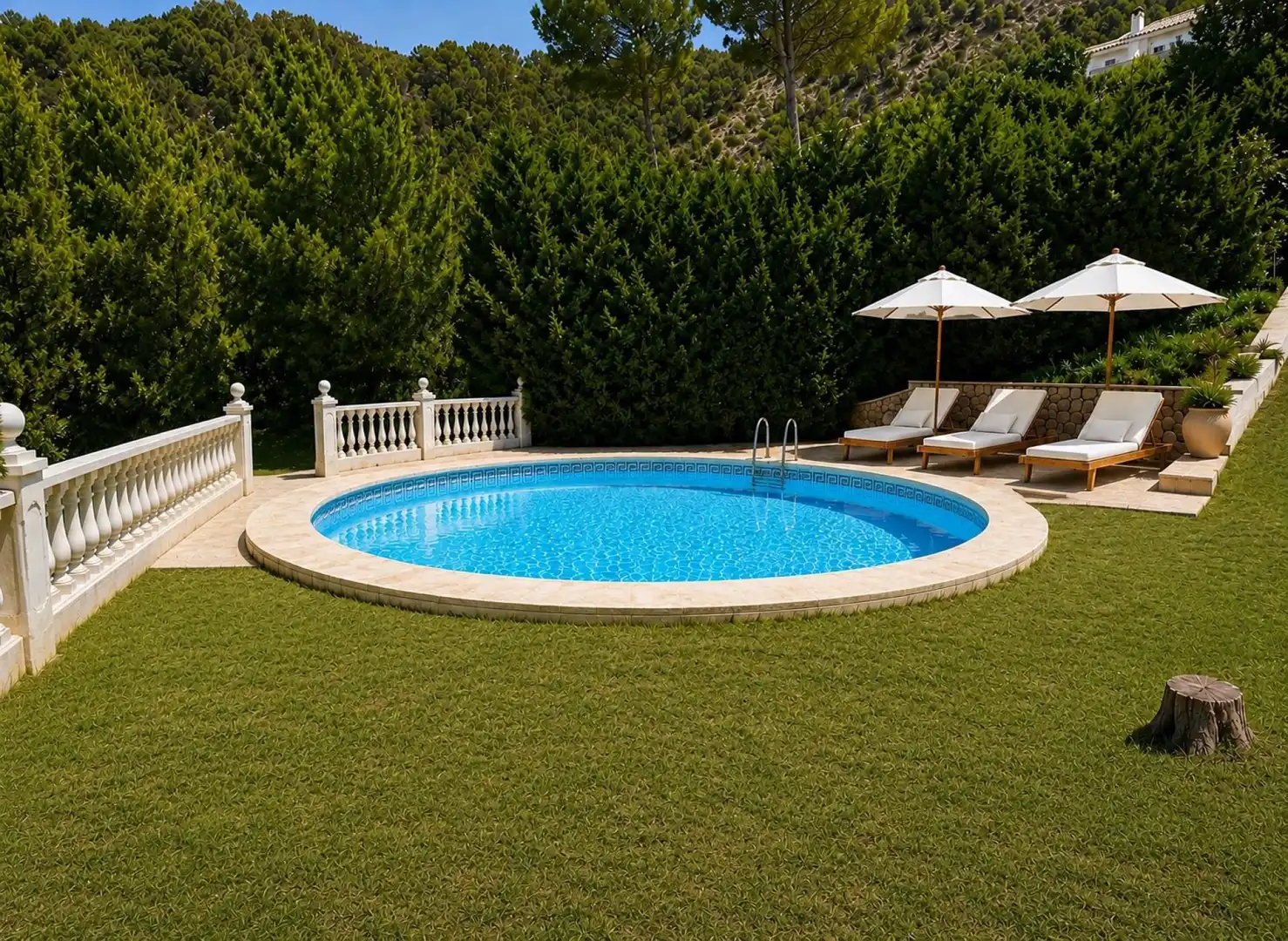 Piscina de Casa o chalet en venta en El Real de Gandia con Aire acondicionado, Terraza y Piscina