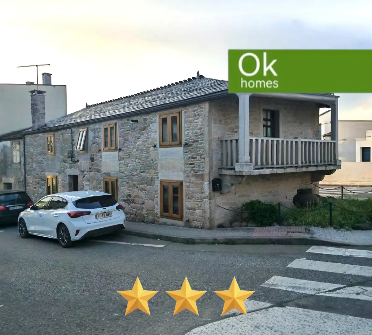 Außenansicht von Country house zum Verkauf in Guitiriz mit Heizung, Parkett und Abstellraum