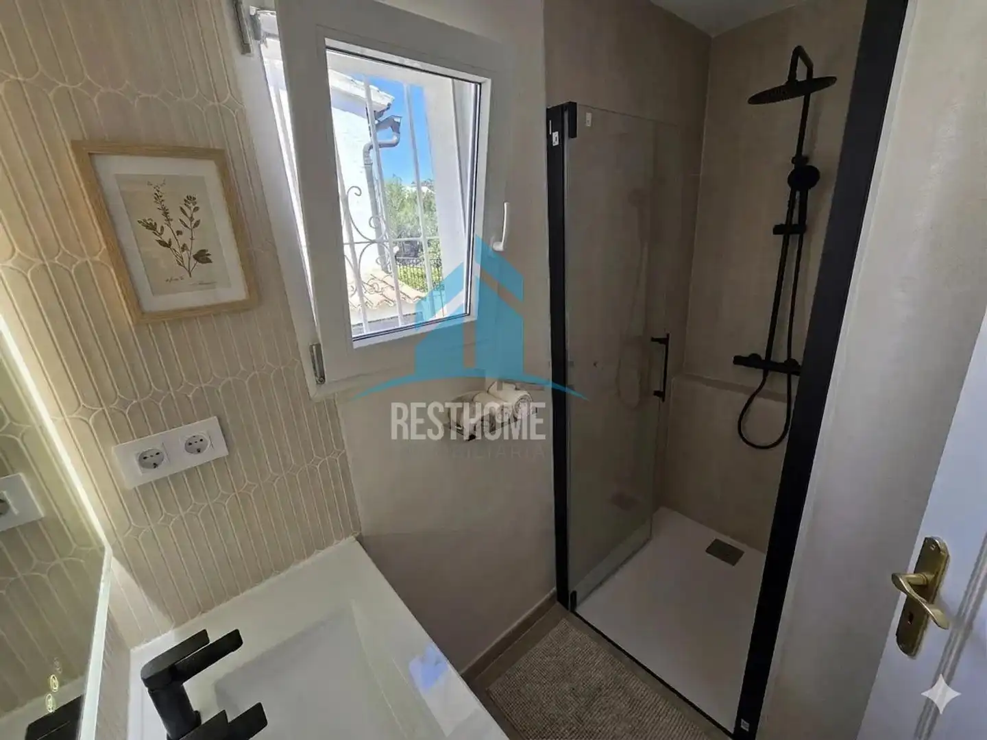 Baño de Casa adosada en venta en Moraira con Aire acondicionado, Jardín privado y Terraza