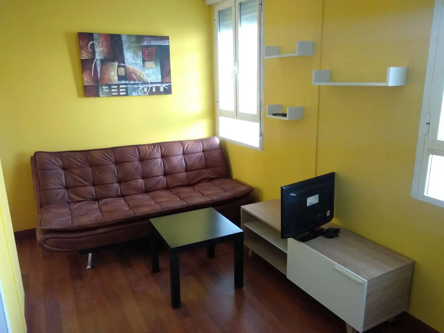 Living room of Apartments for share in Madrid  with Air Conditioner, Heating and Terrace