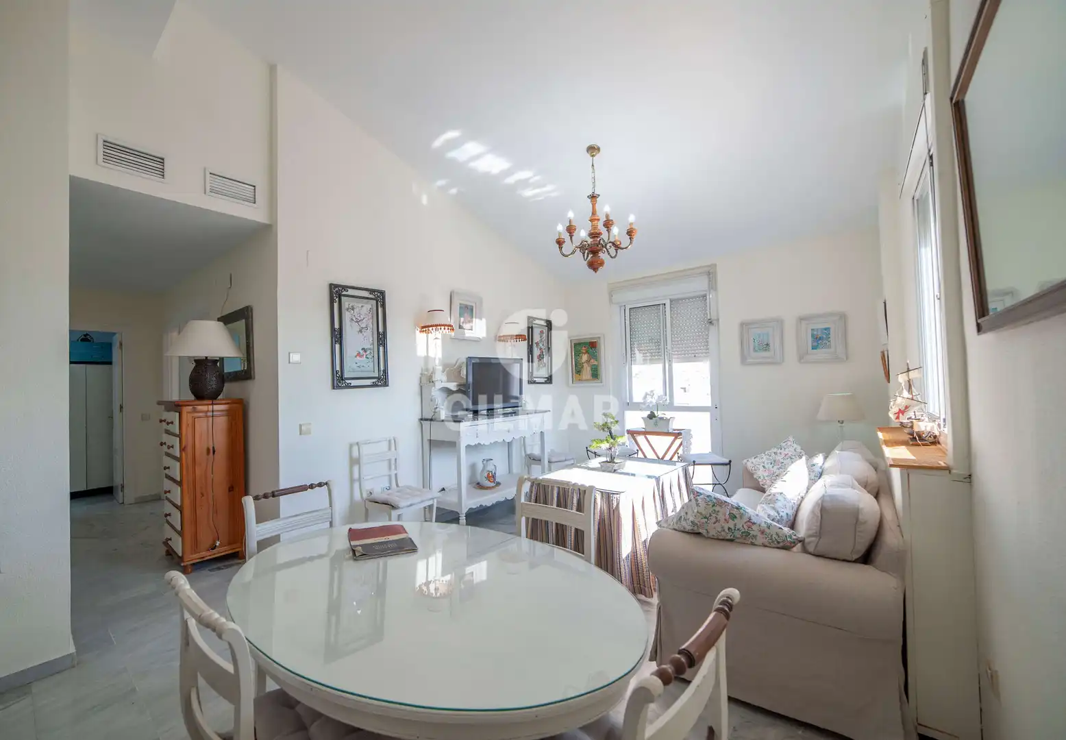 Wohnzimmer von Maisonette zur Miete in Sevilla mit Heizung und Möbliert