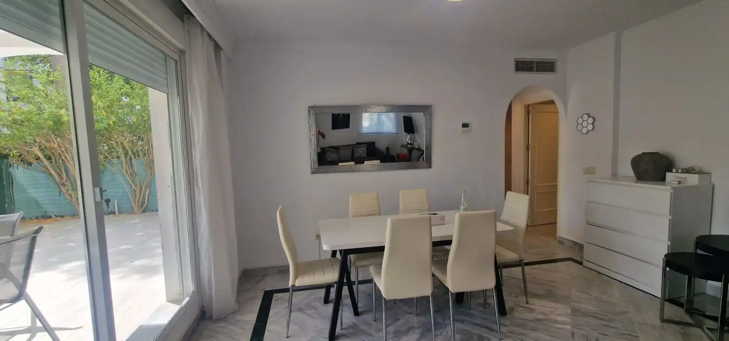 Esszimmer von Wohnungen zur Miete in Marbella mit Klimaanlage, Heizung und Terrasse