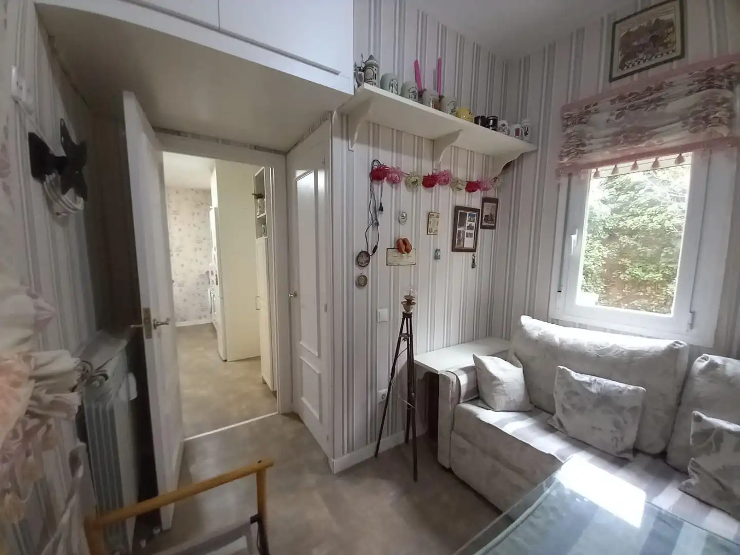 Schlafzimmer von Wohnung zur Miete in Madrid mit Klimaanlage, Heizung und Möbliert
