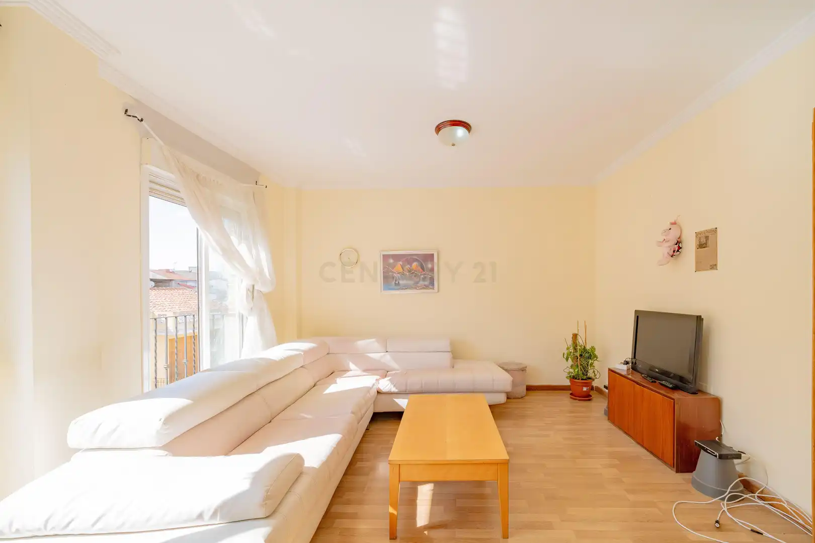 Wohnzimmer von Wohnungen zum Verkauf in La Pobla Llarga mit Klimaanlage, Ofen und Balkon