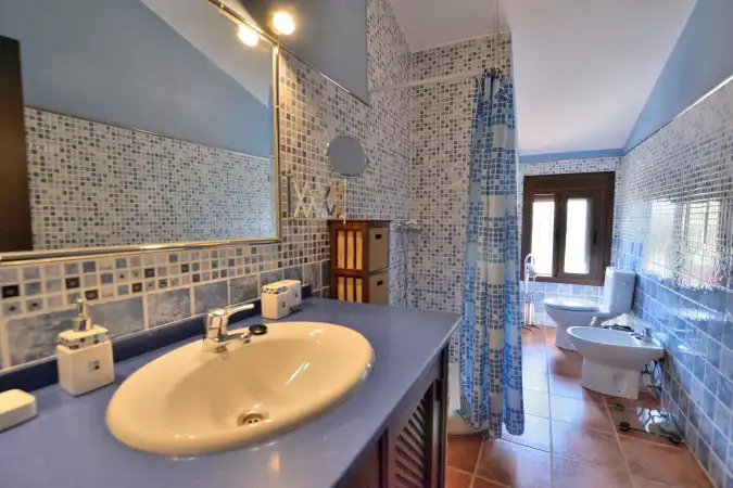 Baño de Finca rústica en venta en Arriate con Jardín privado, Terraza y Piscina
