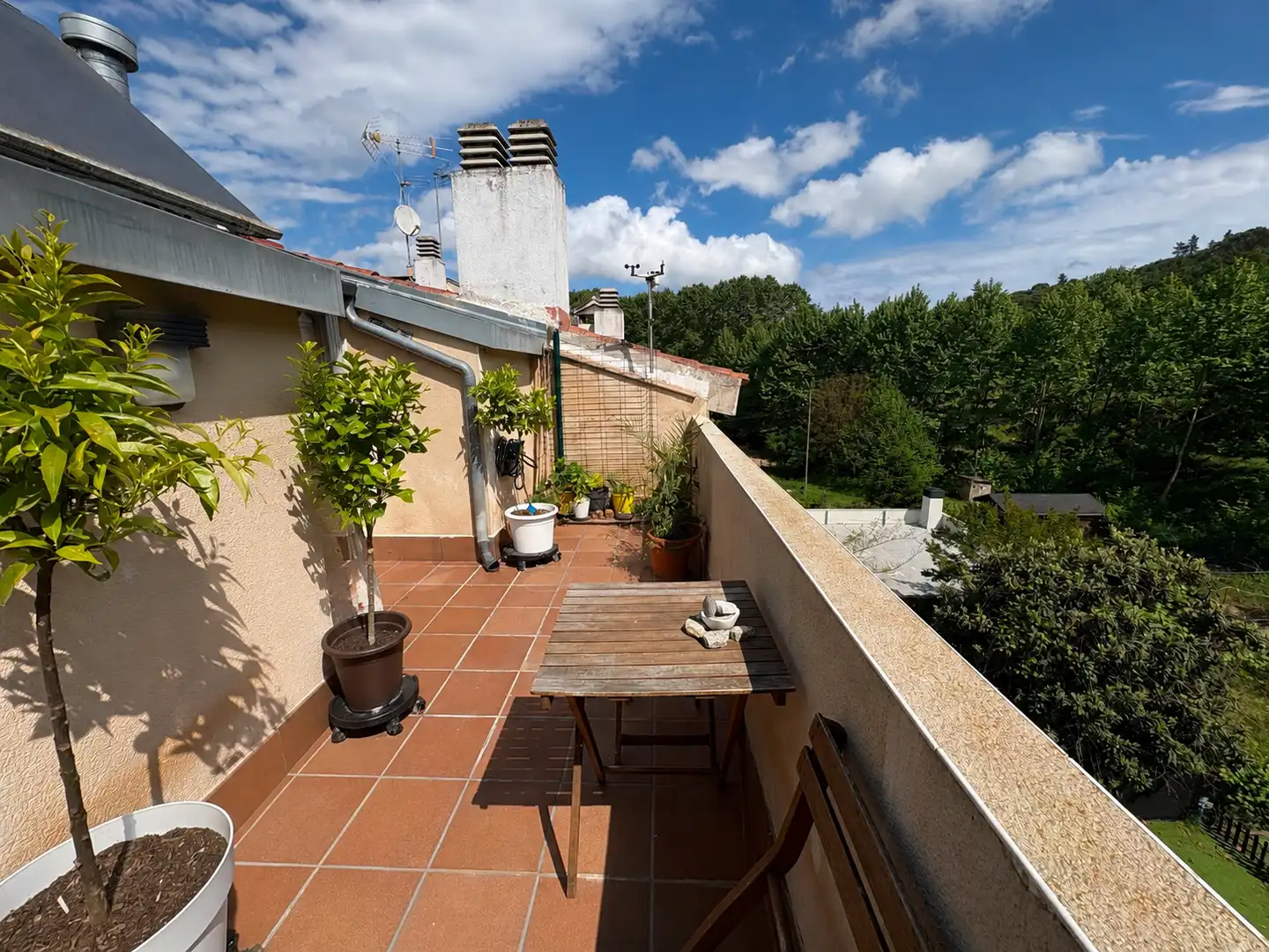Terrasse von Maisonette zum Verkauf in Vallgorguina mit Klimaanlage, Heizung und Terrasse