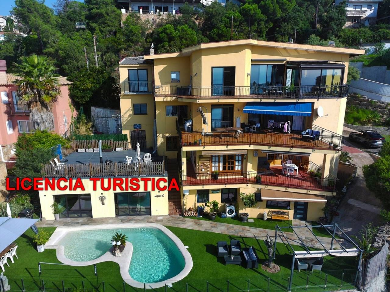 Vista exterior de Casa o chalet en venta en Lloret de Mar con Calefacción, Jardín privado y Terraza