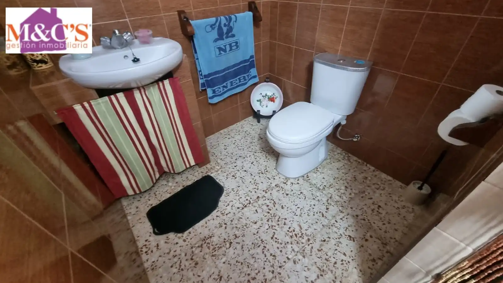 Bathroom of Houses for sale in Hinojosas de Calatrava  with Air Conditioner, Heating and Private garden