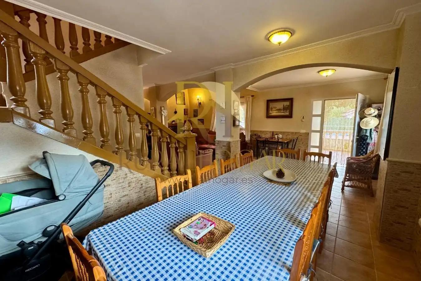 Dining room of Houses for sale in Molina de Aragón  with Private garden, Parquet flooring and Storage room