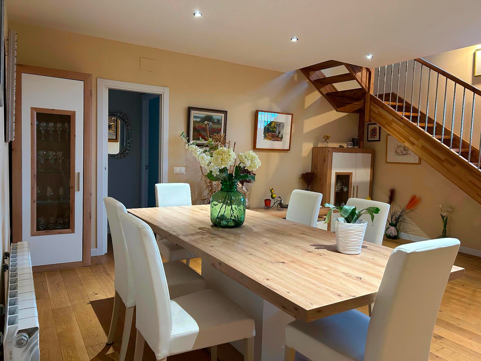 Dining room of House or chalet for sale in  Lleida Capital  with Air Conditioner, Heating and Private garden