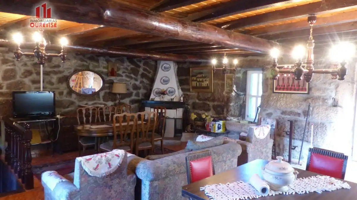 Sala de estar de Casa o chalet en venta en Allariz con Jardín privado, Terraza y Trastero