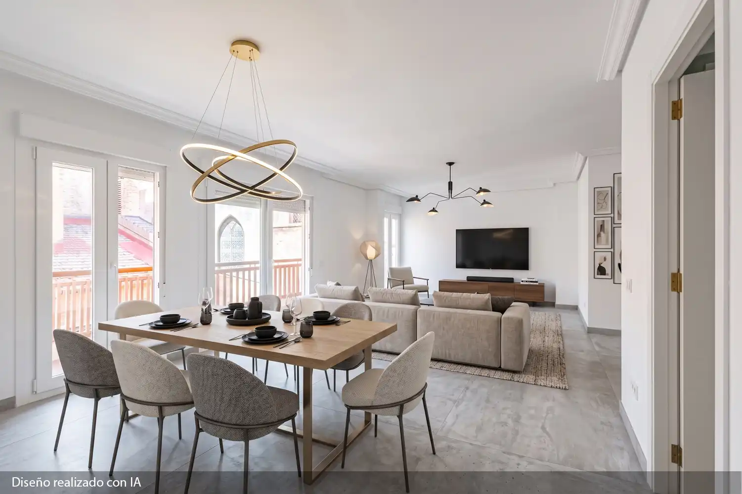 Living room of Flat for sale in Valencia  with Air Conditioner, Heating and Balcony