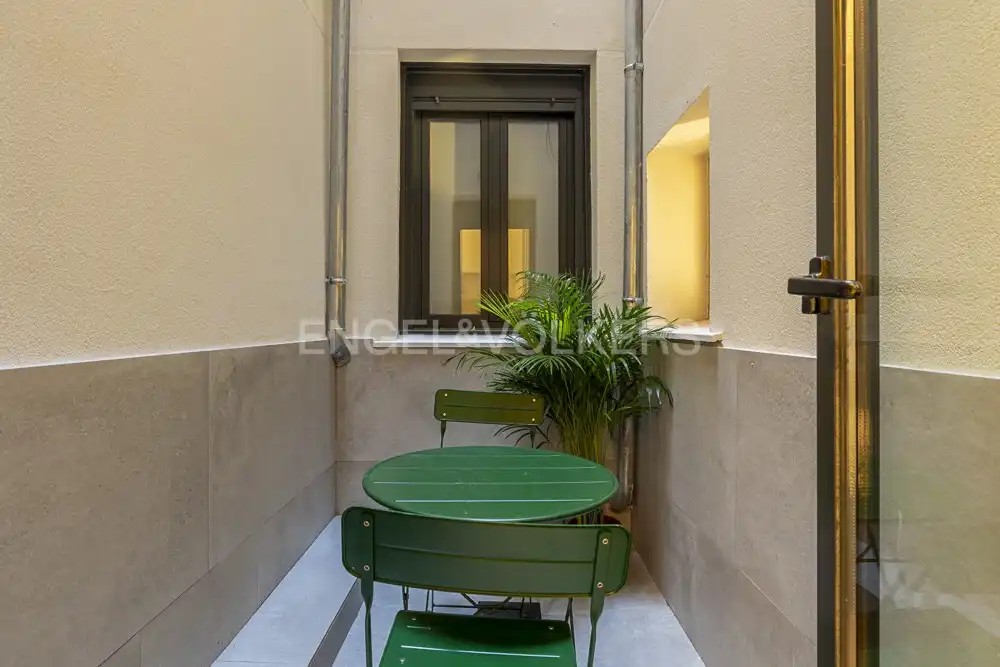 Terraza de Piso de alquiler en Madrid con Aire acondicionado, Calefacción y Amueblado