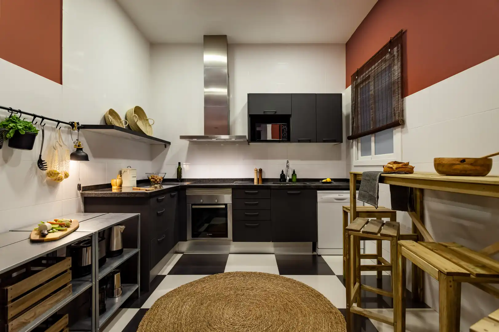 Cocina de Apartamento de alquiler en Barcelona con Terraza, Amueblado y Horno