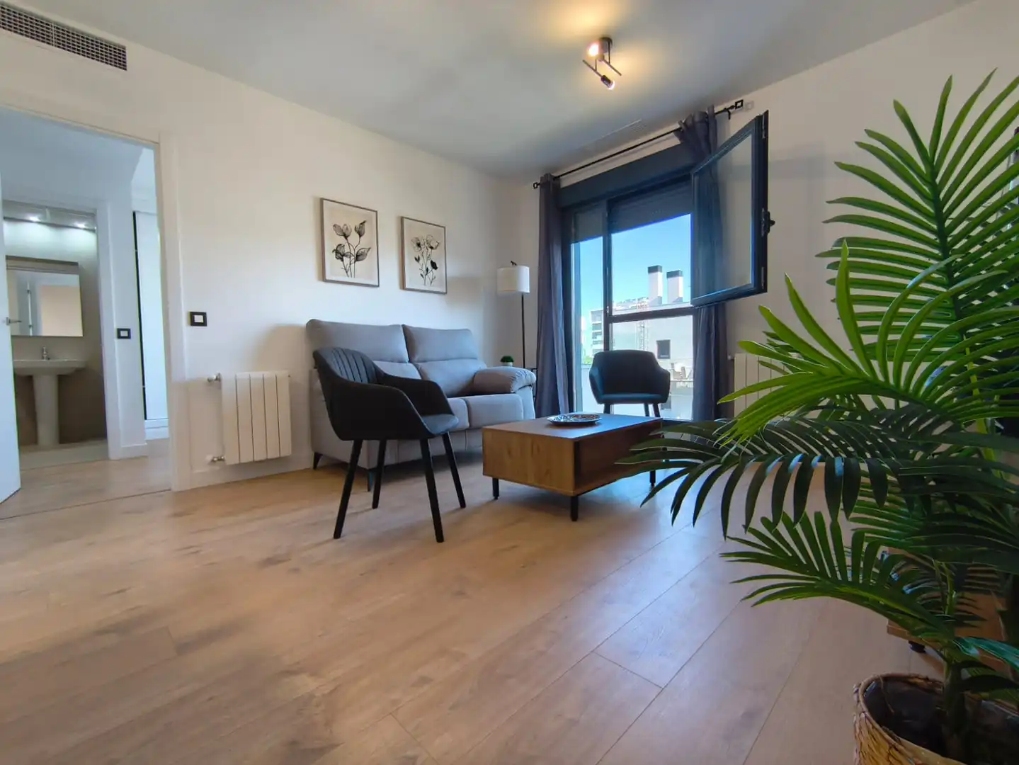 Sala d'estar de Apartament de lloguer en Badajoz amb Aire condicionat, Calefacció i Terrassa