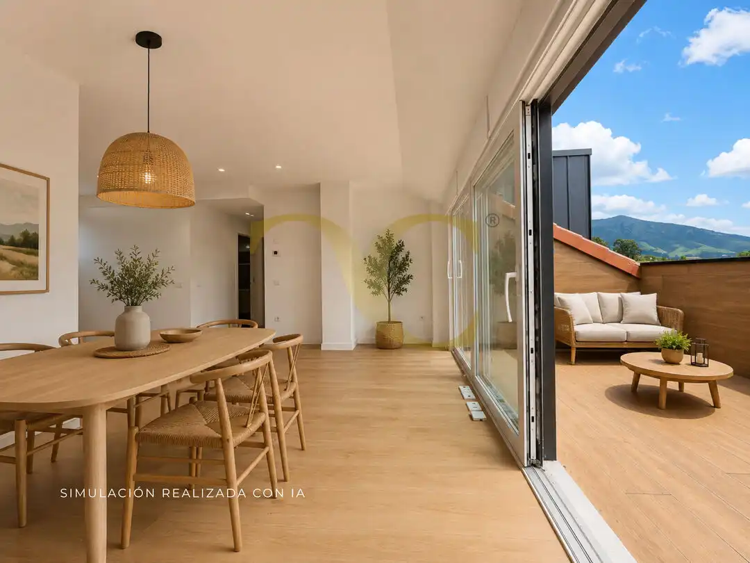 Terrasse von Dachboden zum Verkauf in Llanes mit Heizung, Privatgarten und Terrasse