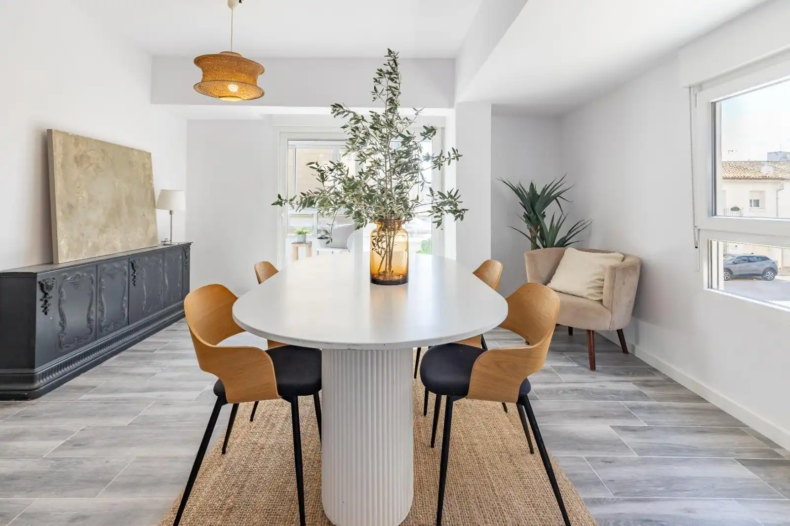 Dining room of Flat for sale in Benifaió  with Parquet flooring and Balcony