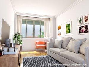 Wohnzimmer von Wohnung zum verkauf in  Madrid Capital mit Terrasse