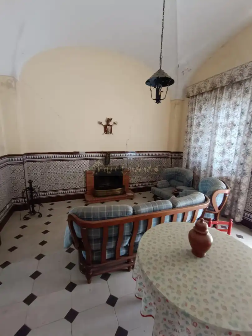 Sala de estar de Finca rústica en venta en Almendralejo con Terraza, Trastero y Piscina