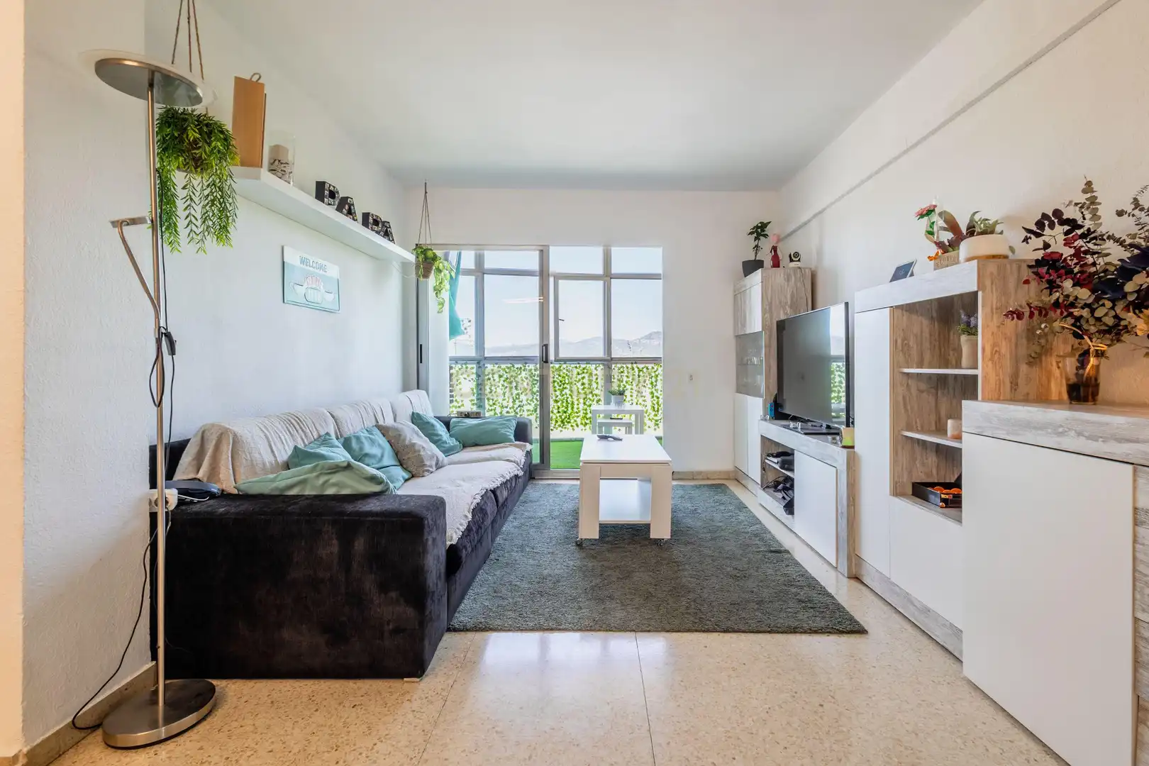 Sala de estar de Apartamento en venta en Sant Joan Despí con Aire acondicionado y Balcón