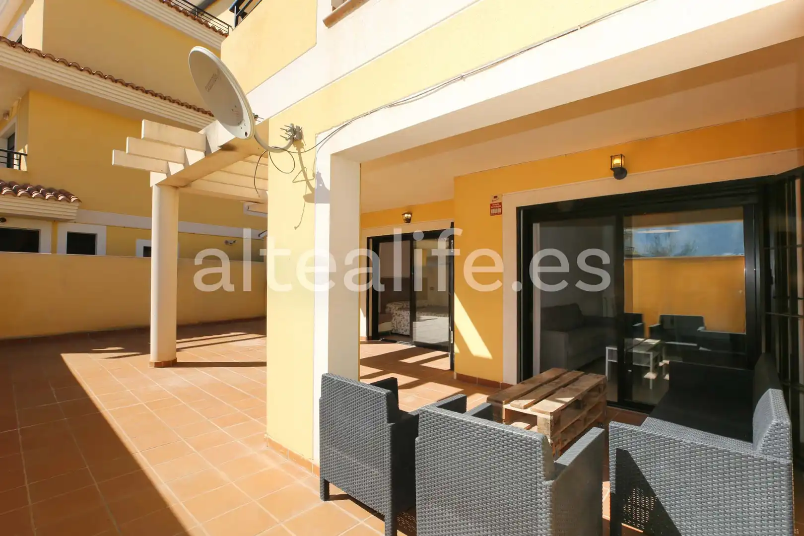 Terraza de Apartamento de alquiler en L'Alfàs del Pi con Aire acondicionado, Terraza y Trastero