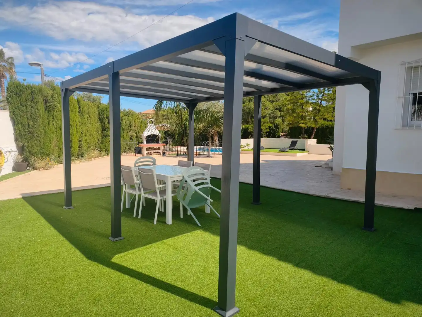 Terraza de Casa o chalet en venta en San Vicente del Raspeig / Sant Vicent del Raspeig con Piscina comunitaria