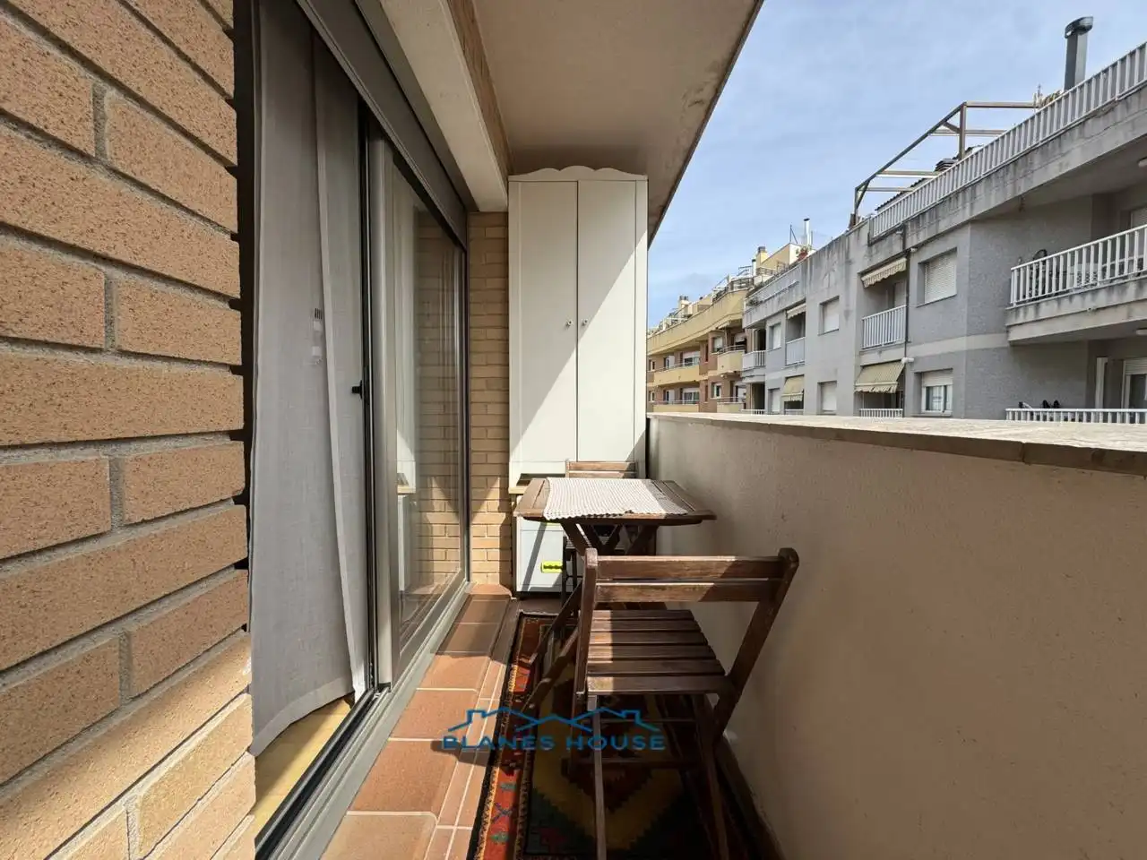 Balcony of Flat for sale in Blanes  with Air Conditioner, Heating and Parquet flooring