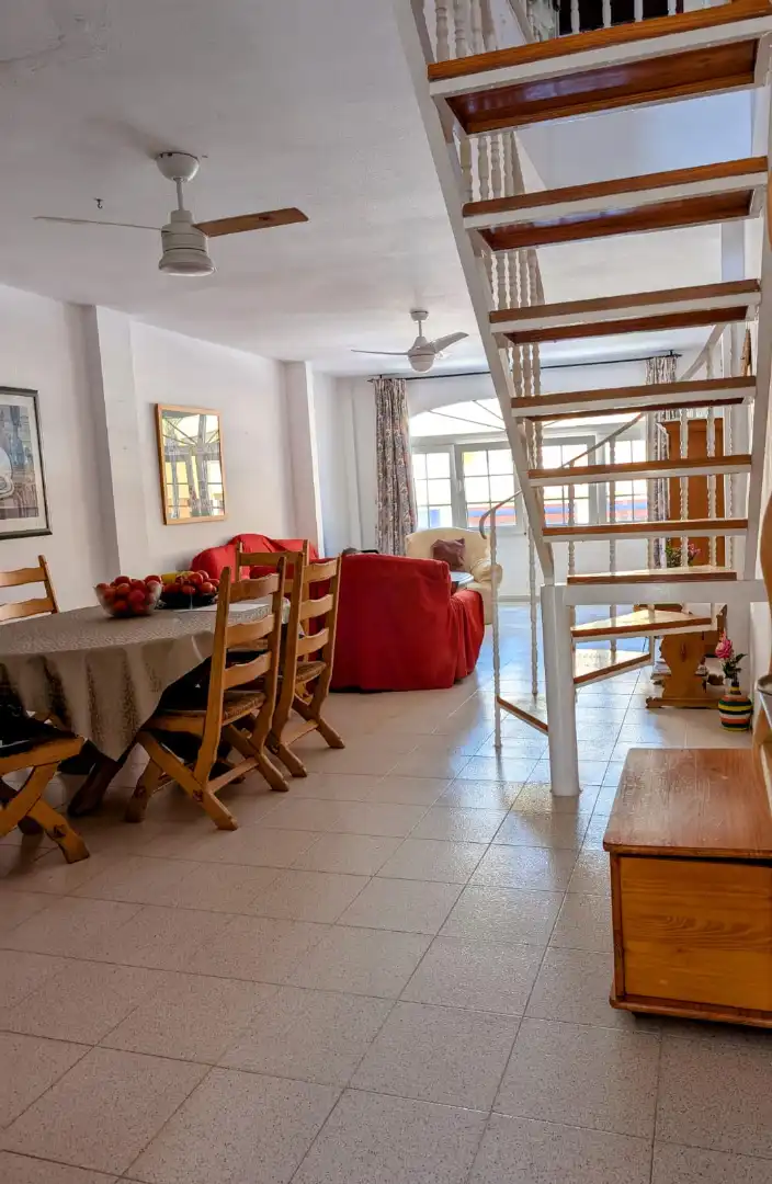 Living room of Detached homes for sale in Roquetas de Mar  with Terrace, Furnished and Balcony