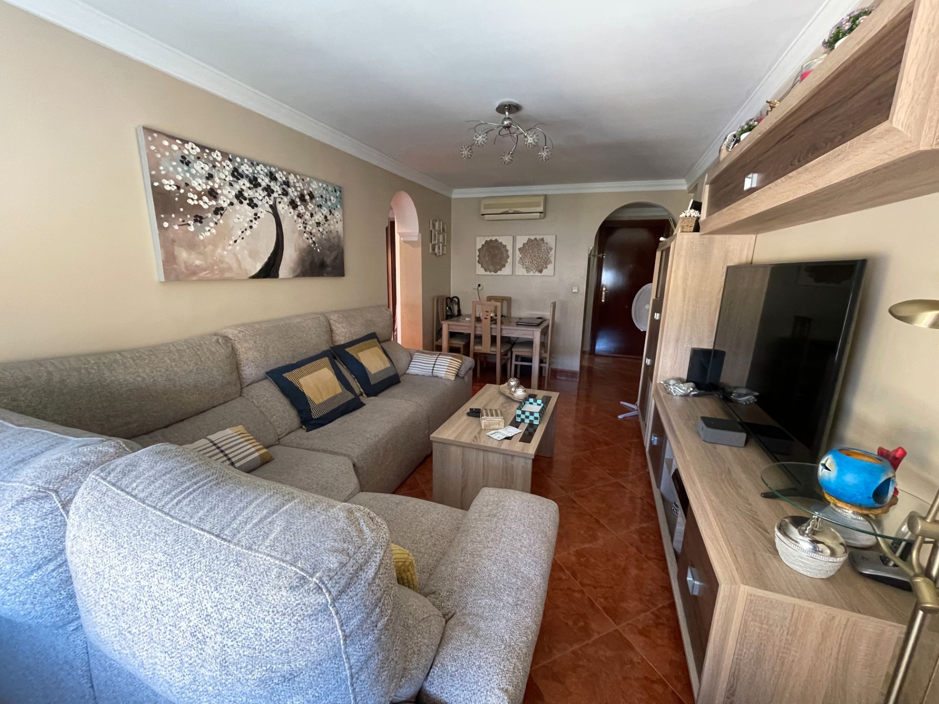Sala d'estar de Pis en venda en Málaga Capital amb Aire condicionat