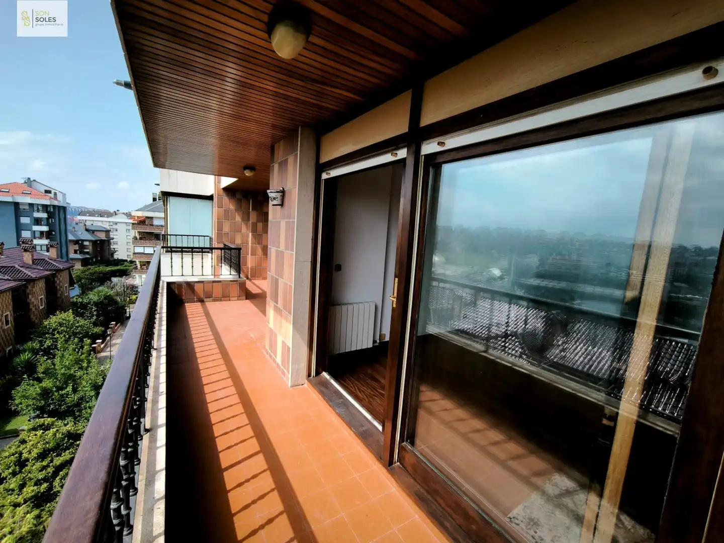 Balcony of Flat for rent in Santander  with Heating, Parquet flooring and Terrace