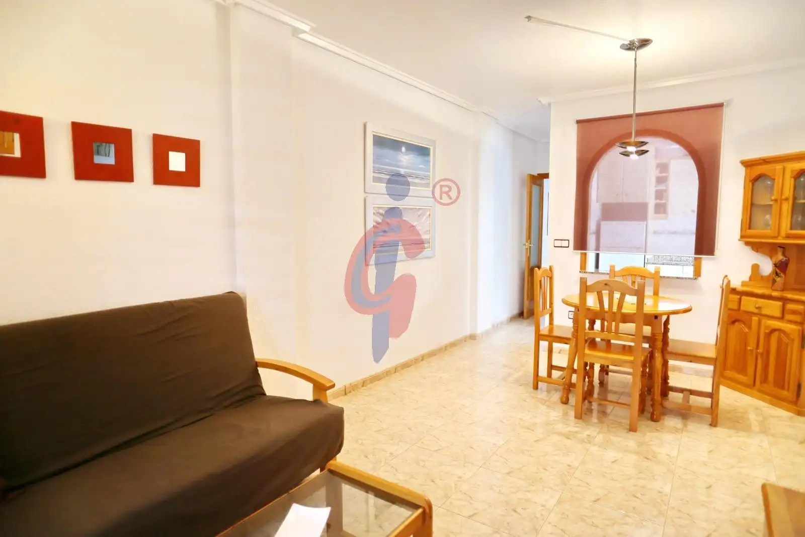 Wohnzimmer von Wohnungen zur Miete in Guardamar del Segura mit Klimaanlage, Heizung und Terrasse