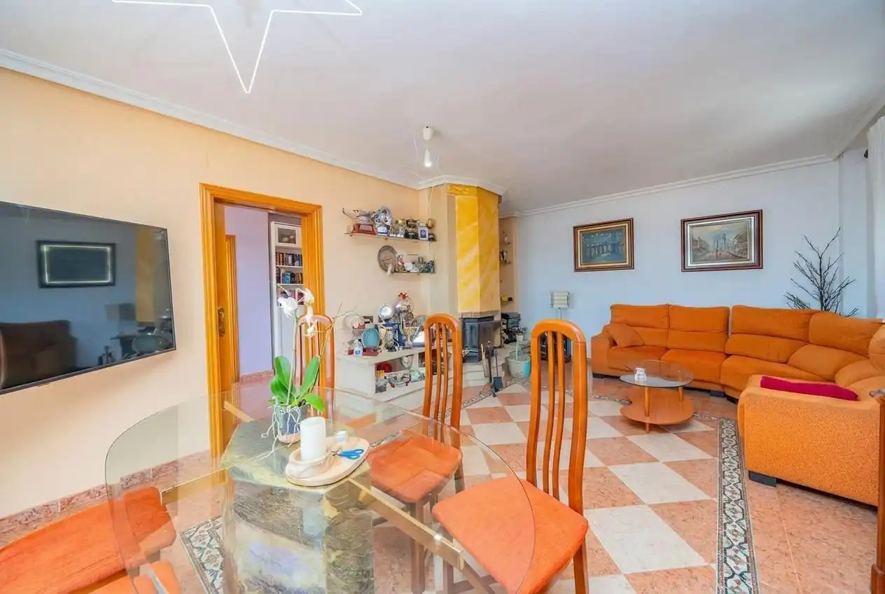 Living room of Houses for sale in Alicante / Alacant  with Private garden, Terrace and Swimming Pool