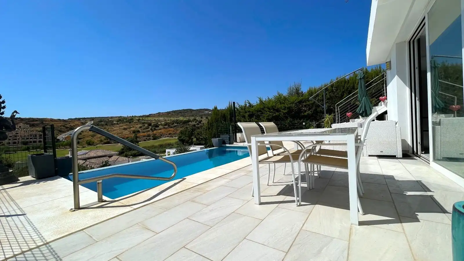Terraza de Casa o chalet de alquiler en Estepona con Aire acondicionado, Terraza y Piscina
