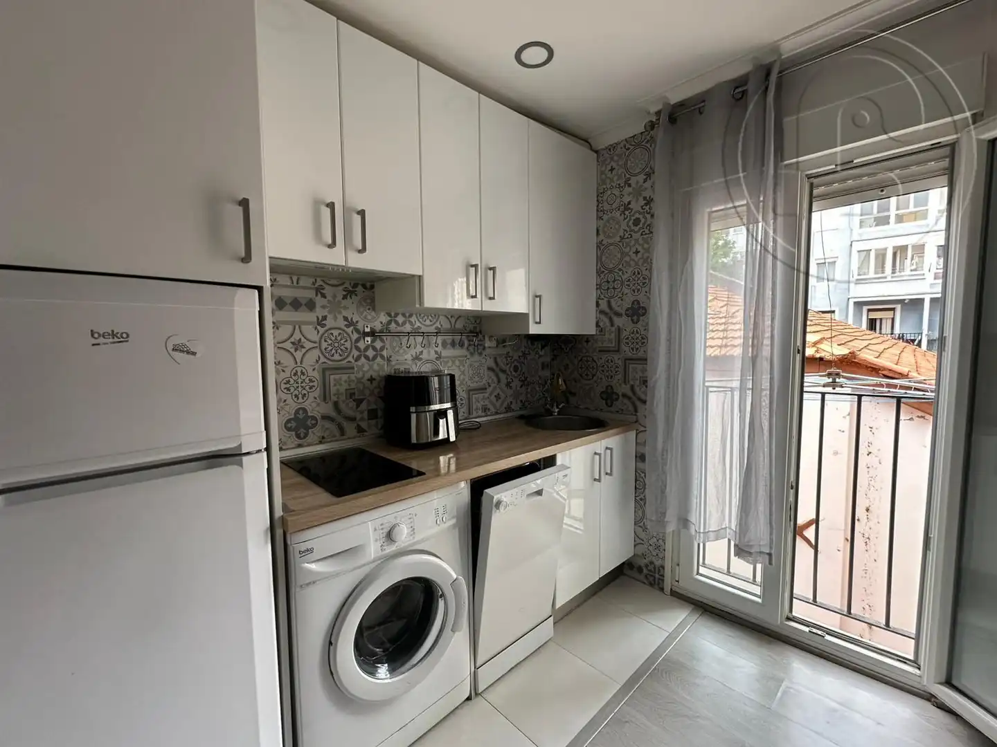 Cocina de Piso de alquiler en Santander con Calefacción, Parquet y Amueblado